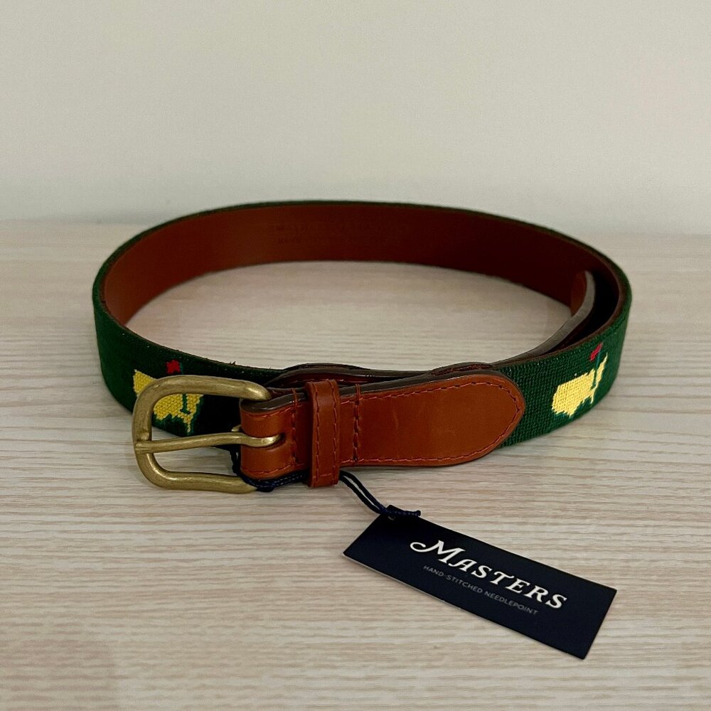 2024 Masters Needlepoint Leather Belt